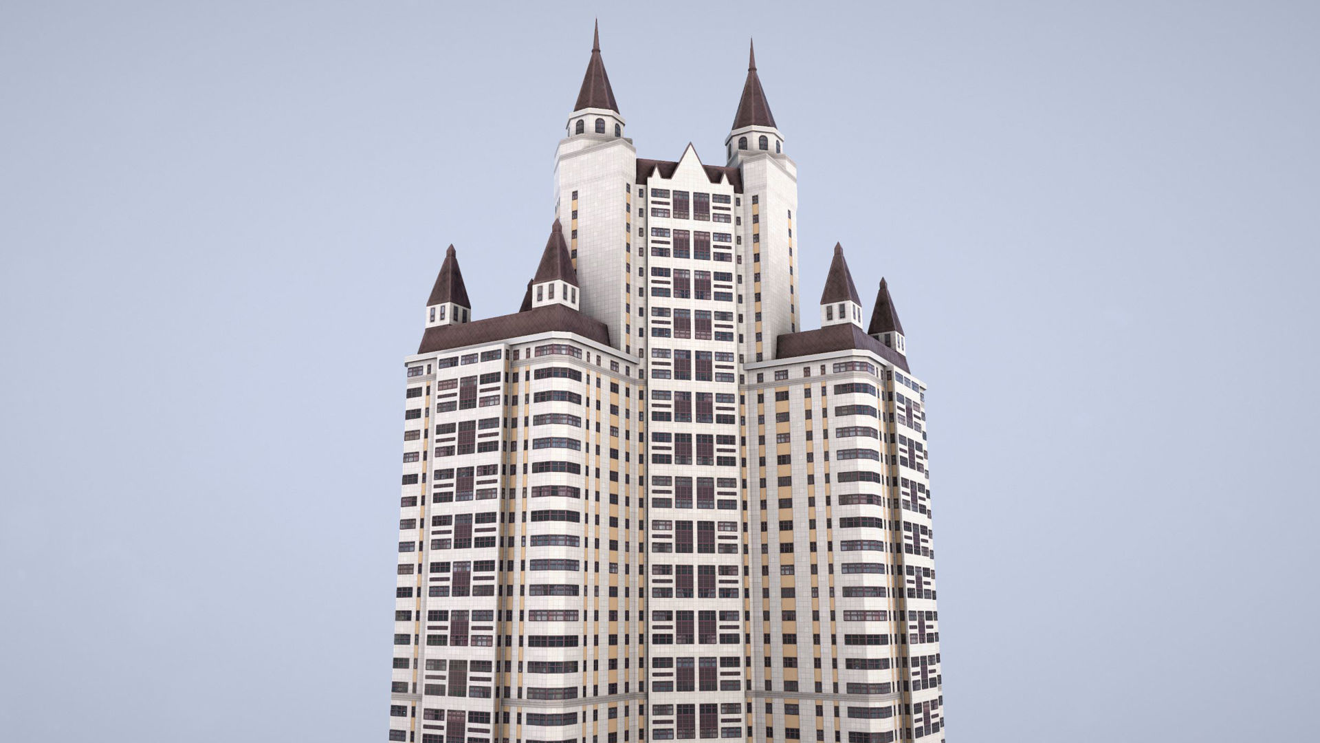 MSK Building 55 Low-poly 3D model_16
