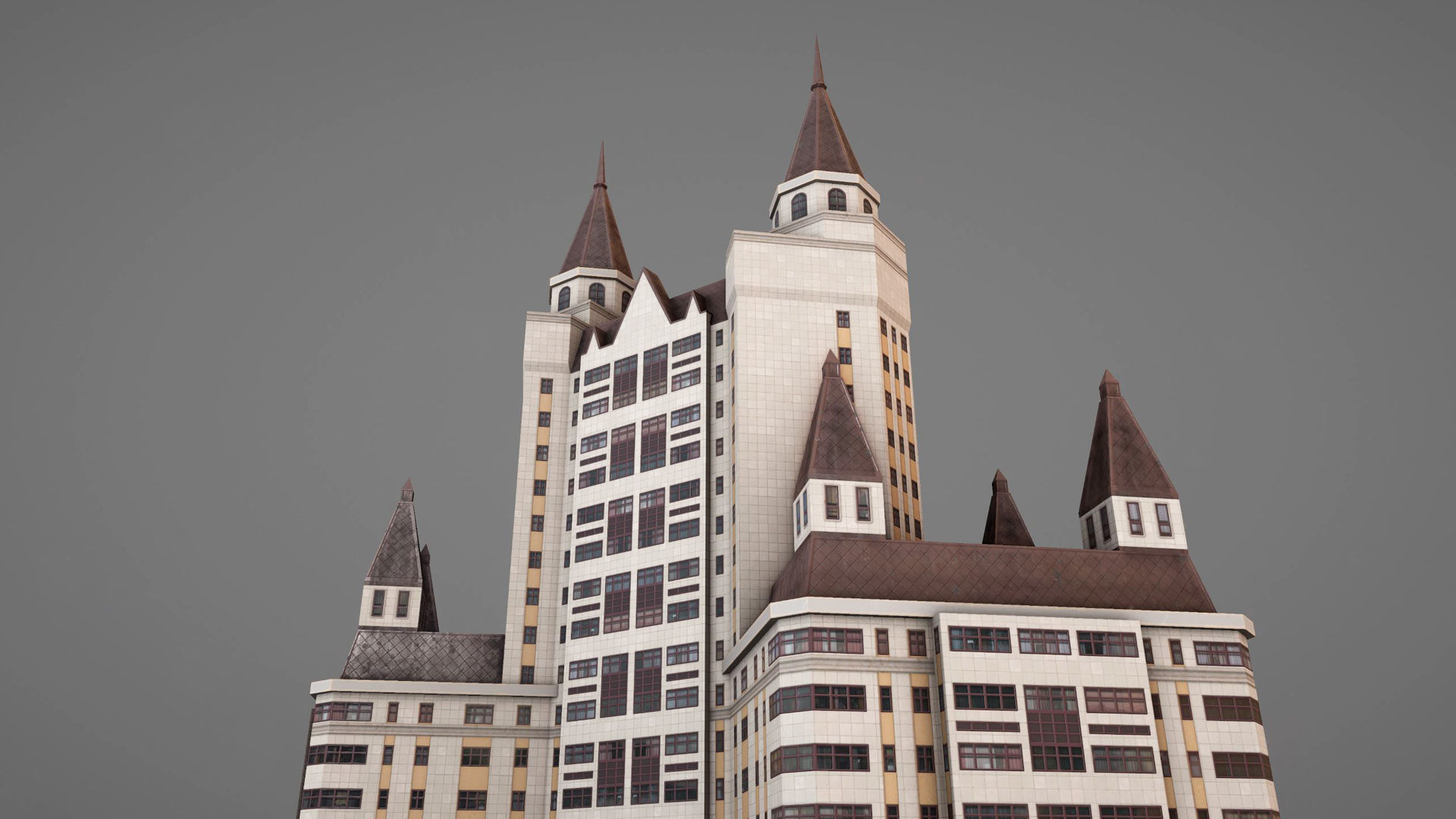 MSK Building 55 Low-poly 3D model_1