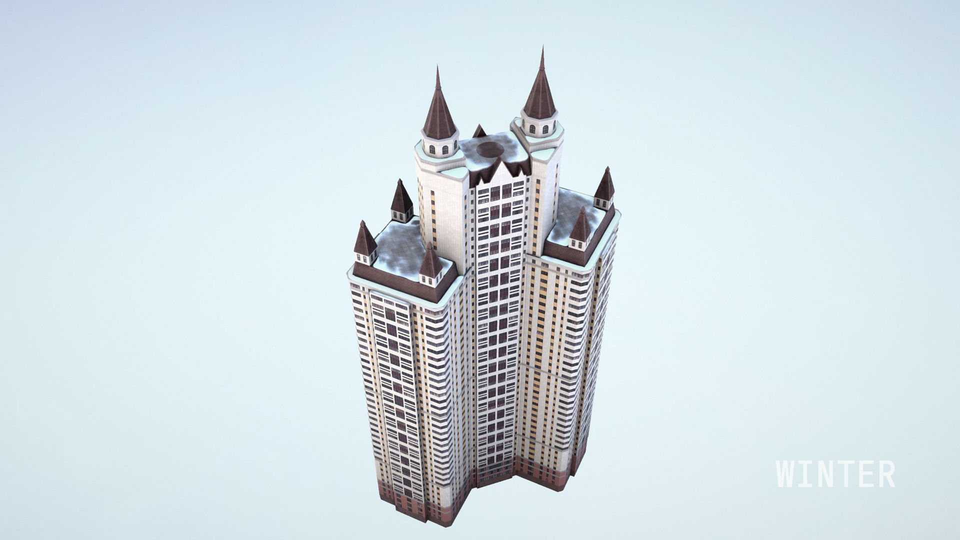 MSK Building 55 Low-poly 3D model_18
