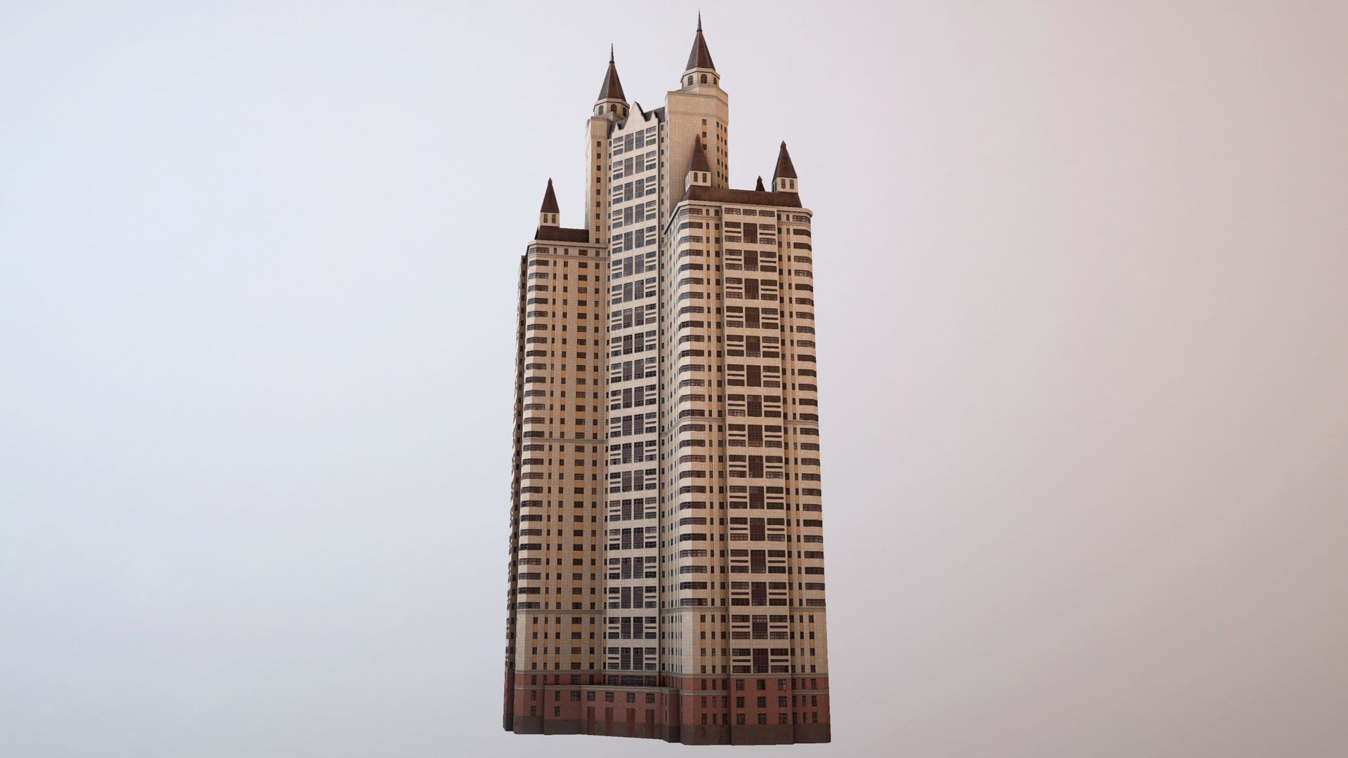 MSK Building 55 Low-poly 3D model_12