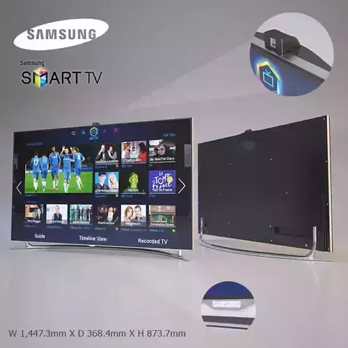 Samsung Smart LED TV Free 3D model