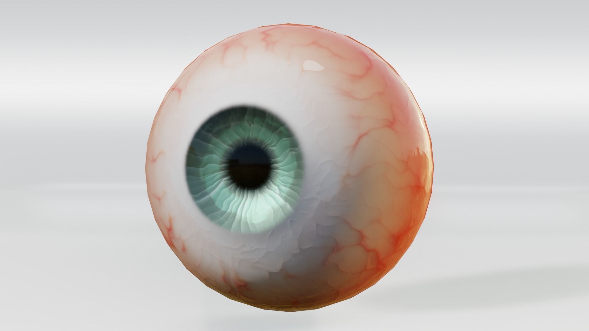 Rigged Semi Realistic Low-poly Eyeballs Low-poly 3D model_7