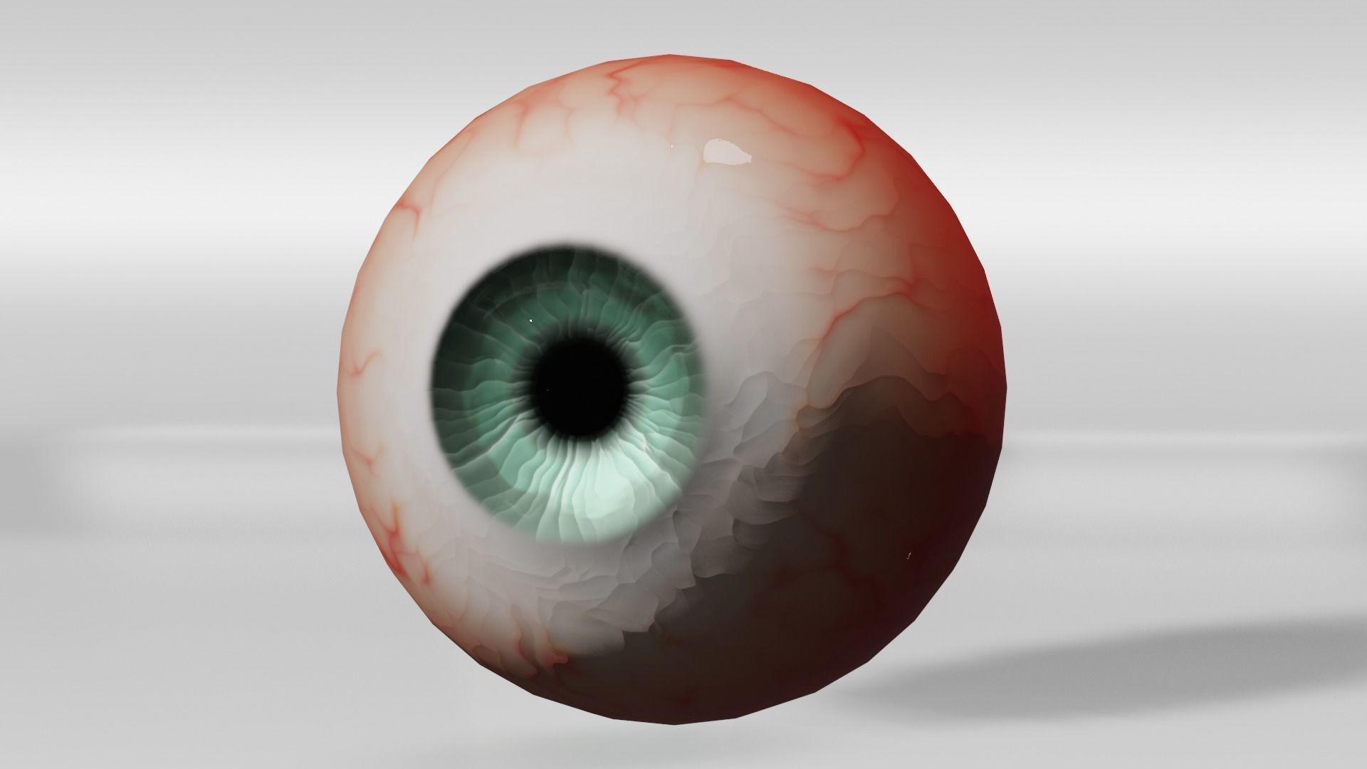 Rigged Semi Realistic Low-poly Eyeballs Low-poly 3D model_6