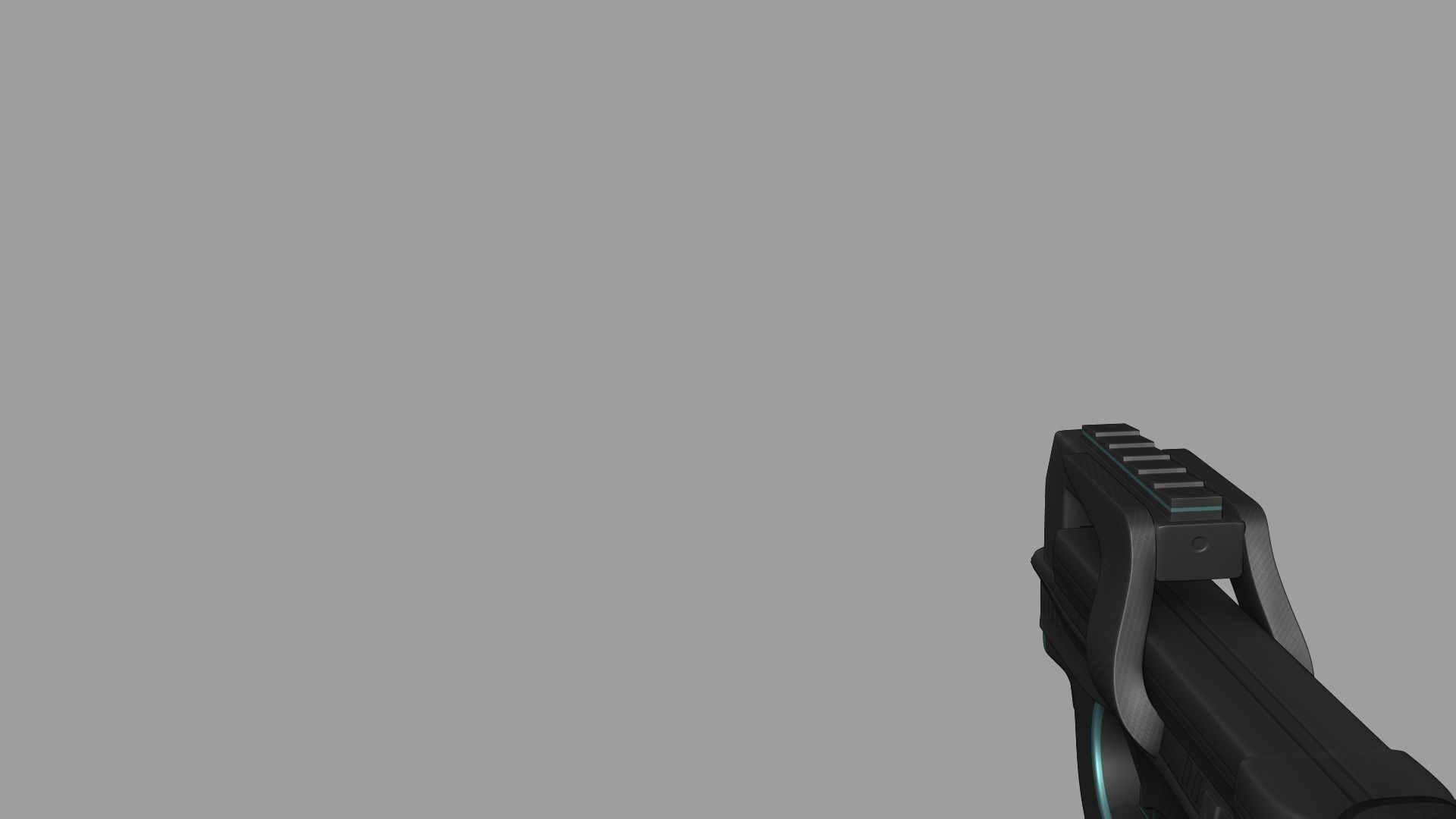 Sci-Fi P90 Carbon Fiber - Gun Weaponry Low-poly 3D model_9