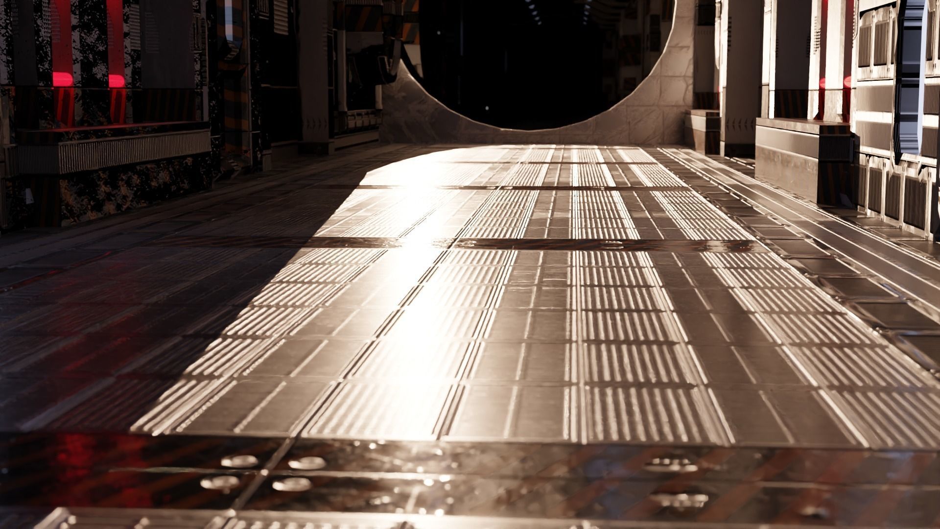 Spaceship Interior 3D model_4