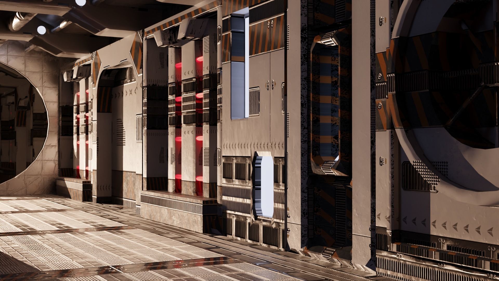 Spaceship Interior 3D model_2