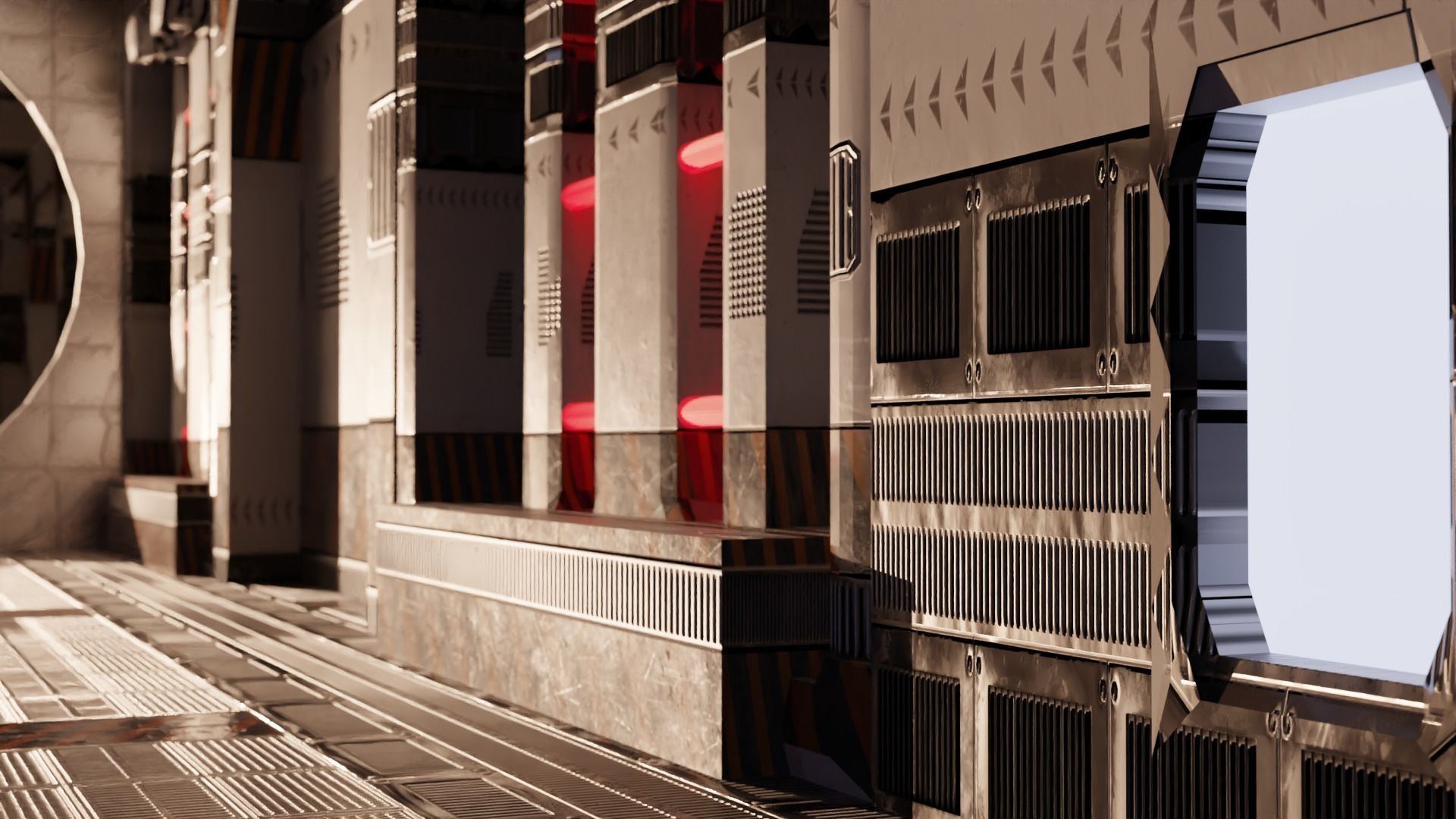 Spaceship Interior 3D model_3