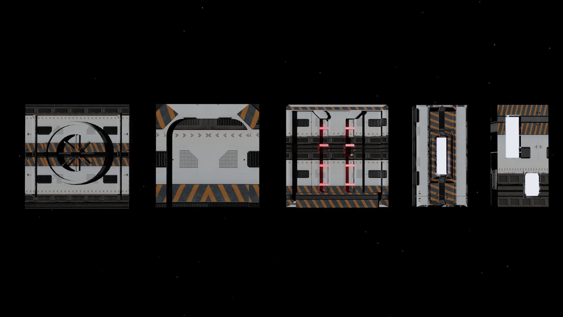 Spaceship Interior 3D model_6