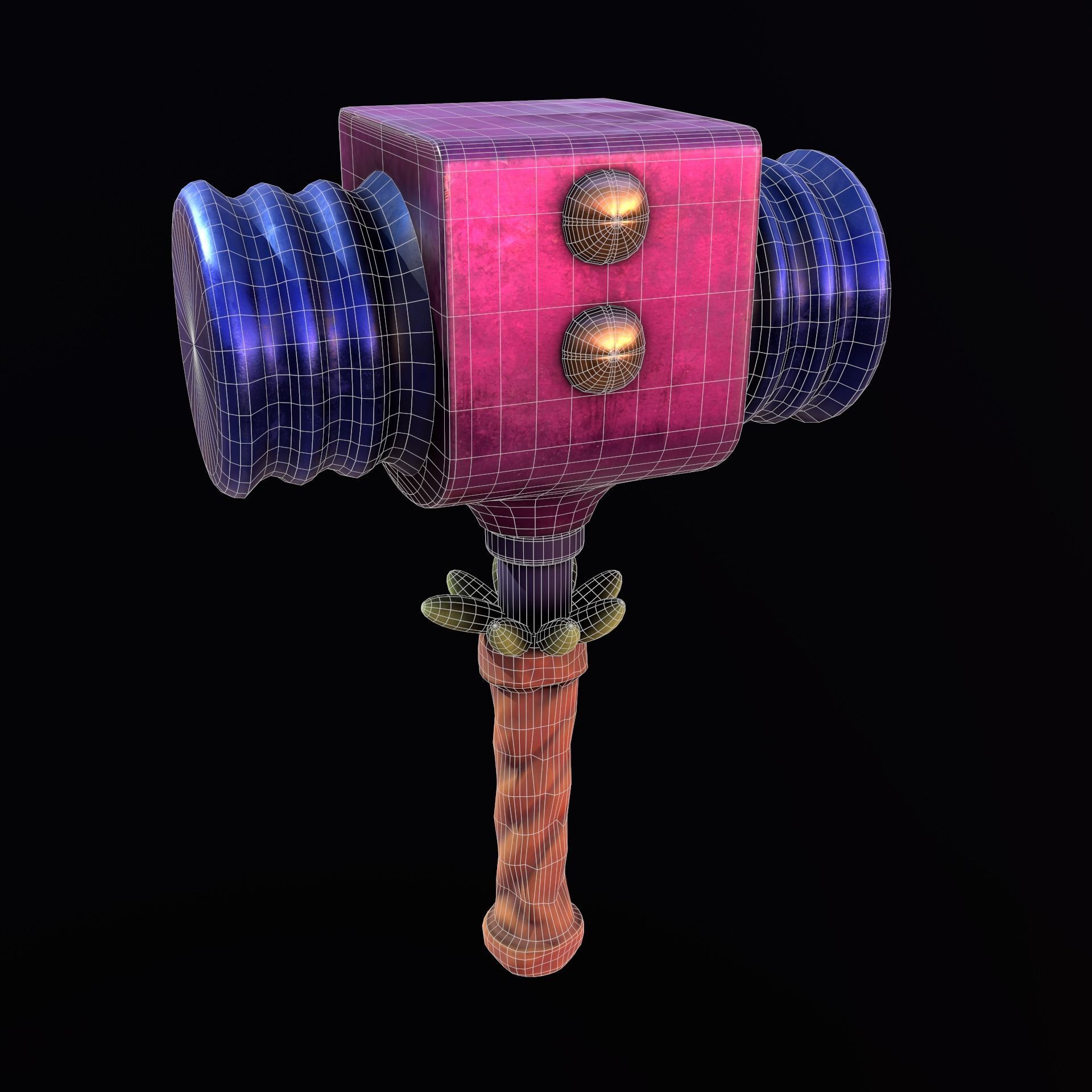 Stylize Hammer Low-poly 3D model_8