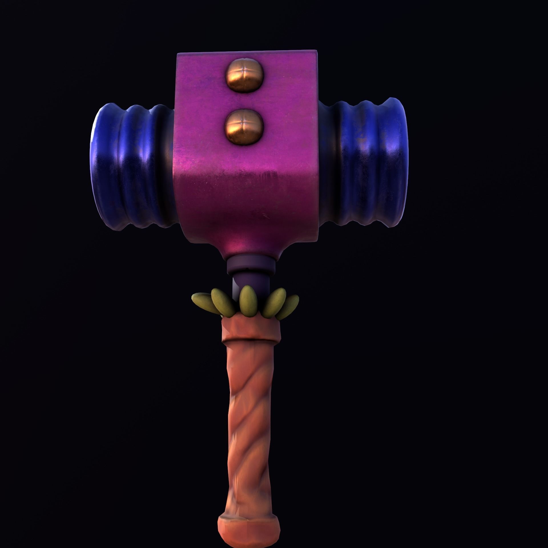 Stylize Hammer Low-poly 3D model_3