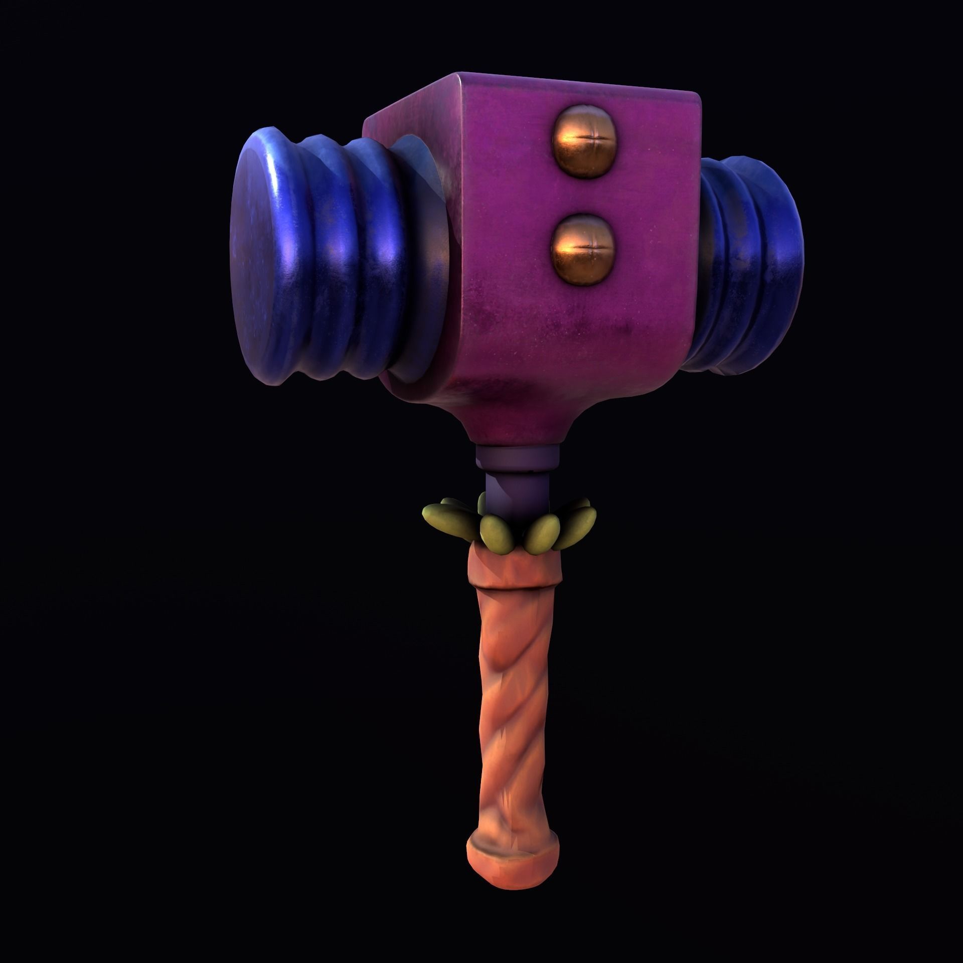 Stylize Hammer Low-poly 3D model_2