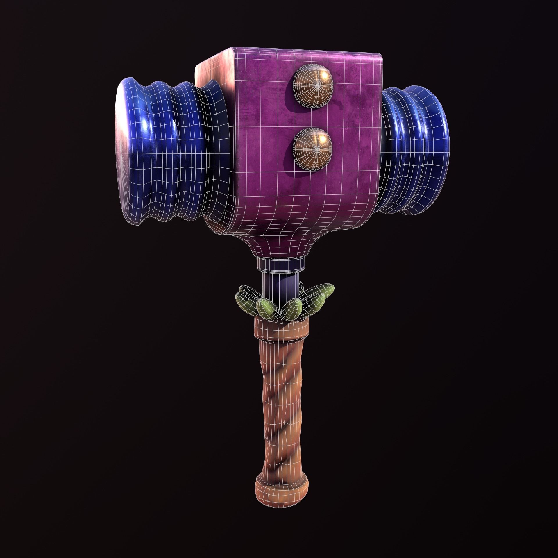 Stylize Hammer Low-poly 3D model_7