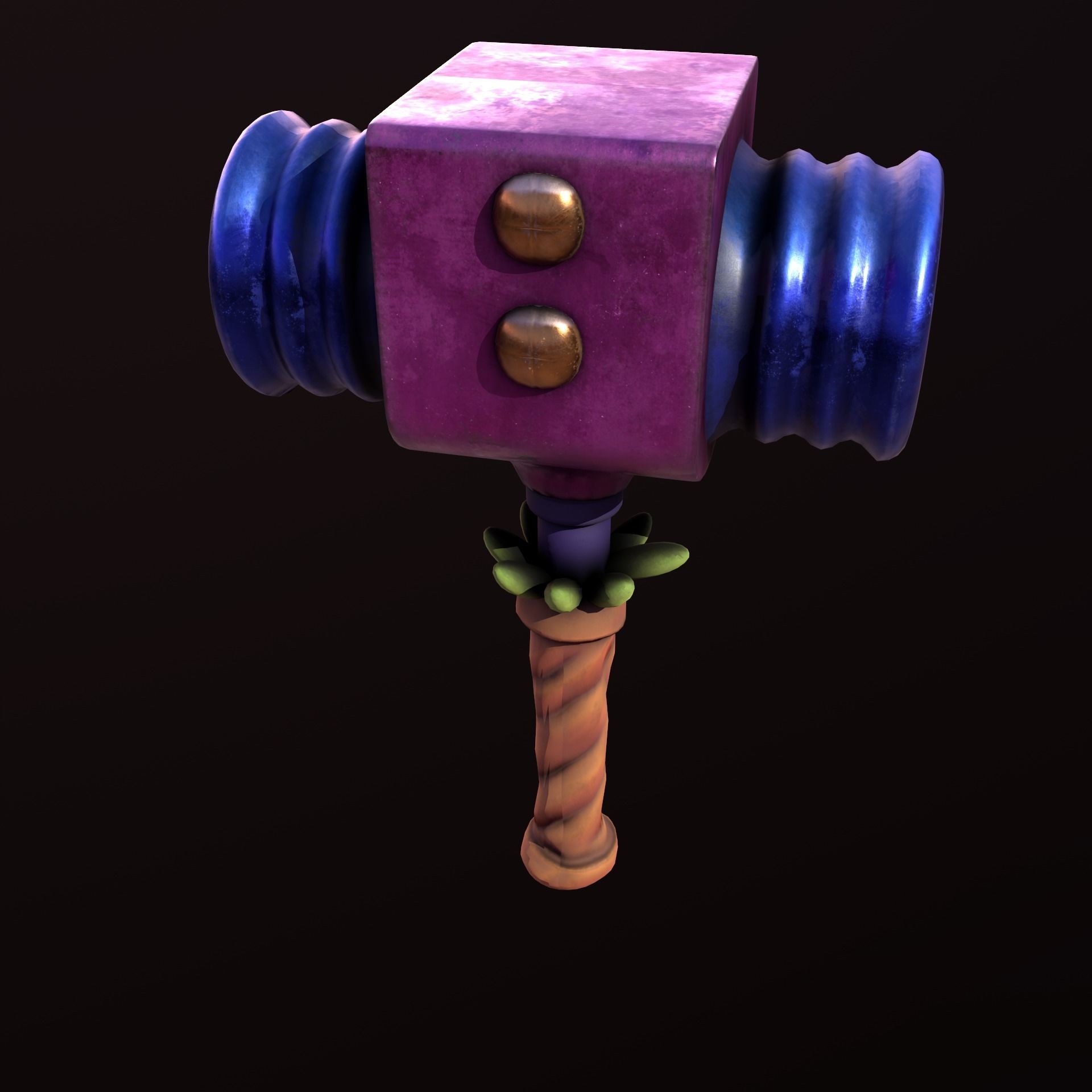 Stylize Hammer Low-poly 3D model_4