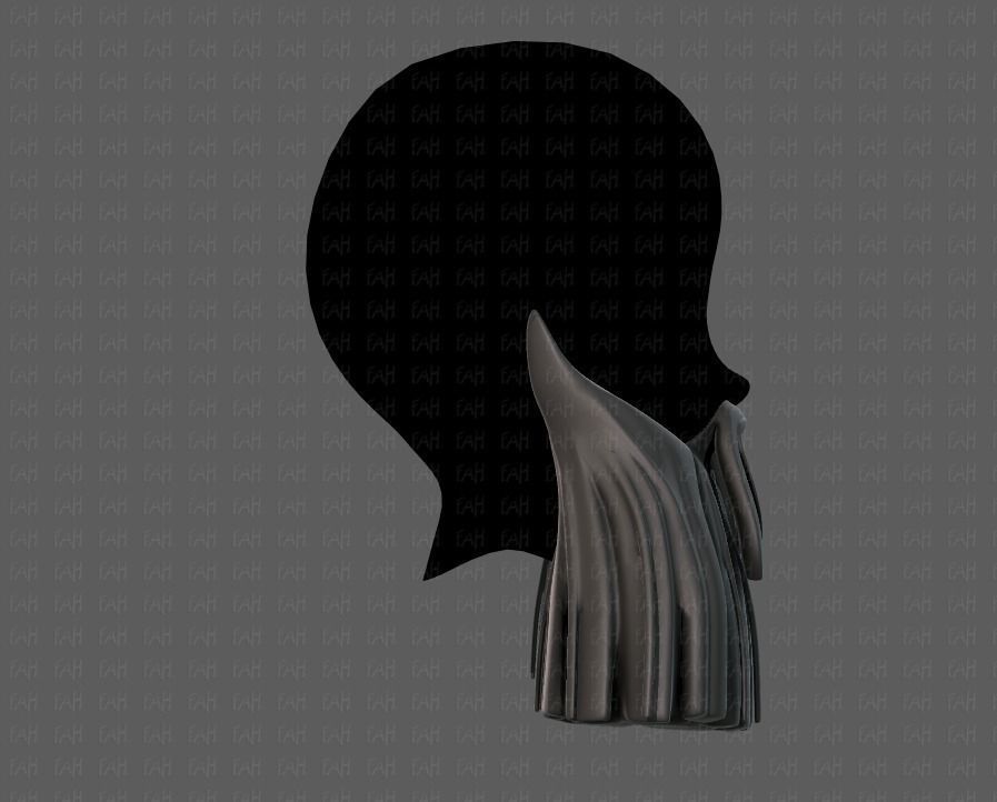 Beard V04 Low-poly 3D model_3