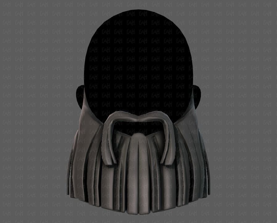 Beard V04 Low-poly 3D model_17
