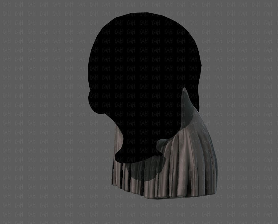 Beard V04 Low-poly 3D model_4