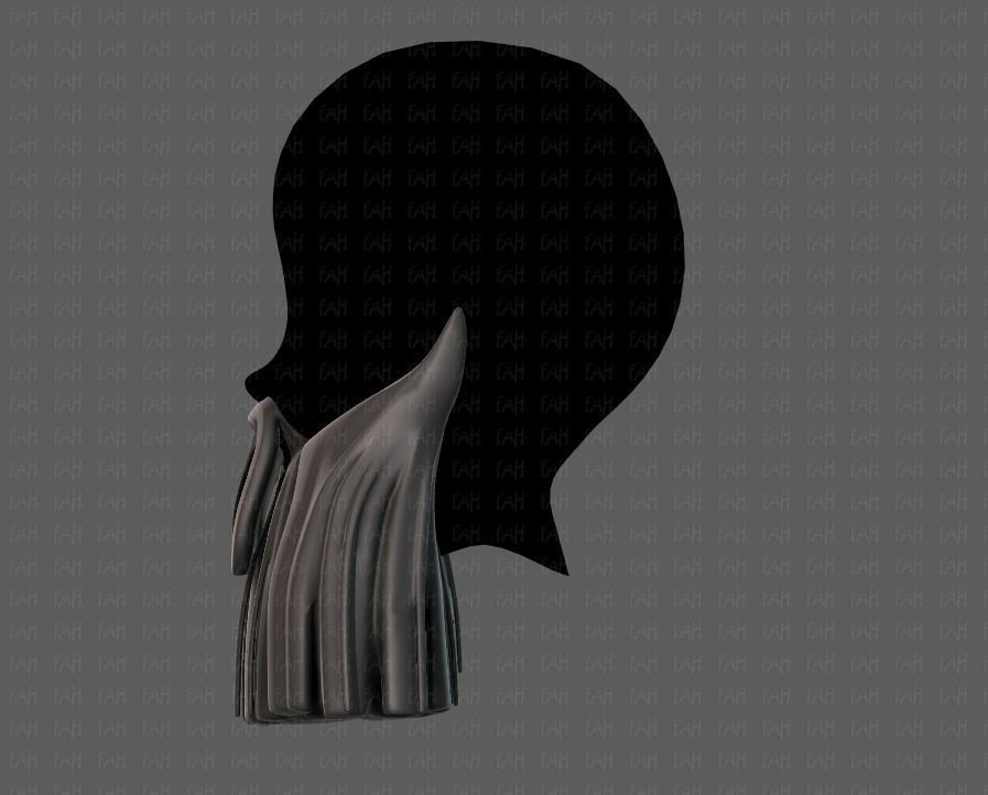 Beard V04 Low-poly 3D model_7