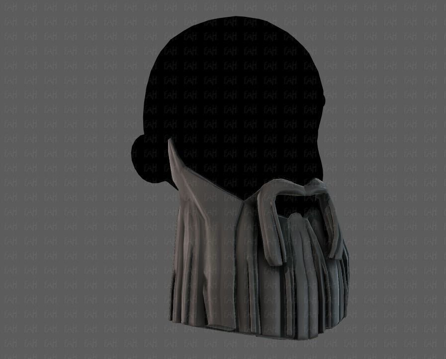 Beard V04 Low-poly 3D model_18
