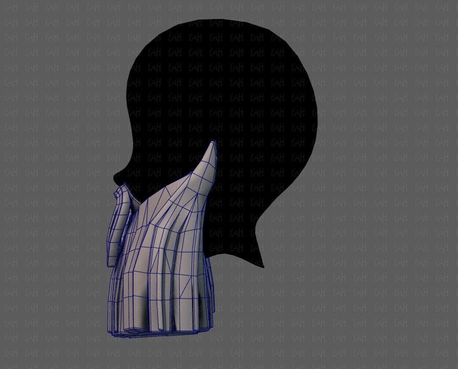 Beard V04 Low-poly 3D model_31