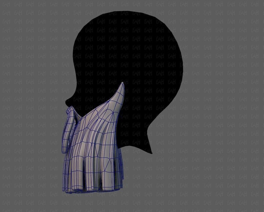 Beard V04 Low-poly 3D model_15