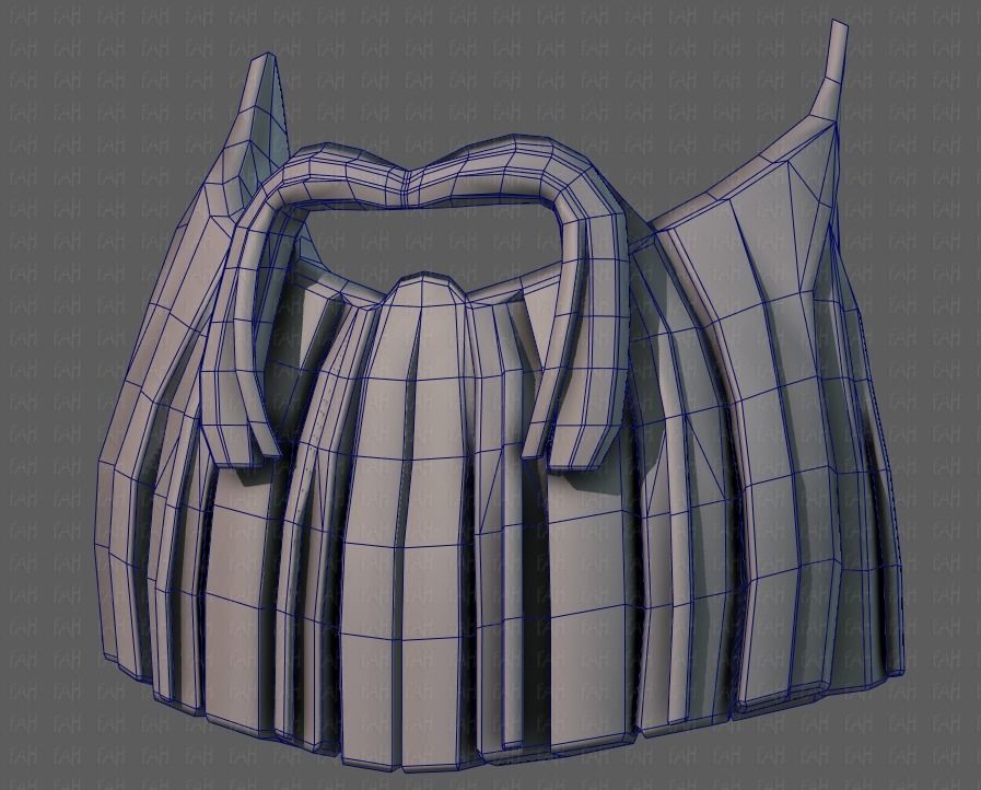 Beard V04 Low-poly 3D model_40