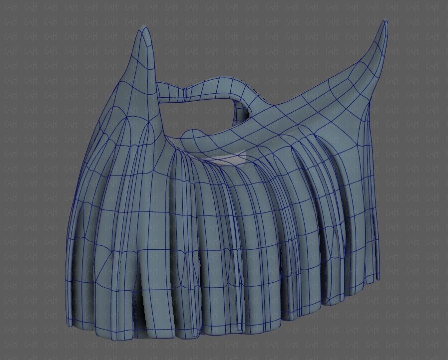 Beard V04 Low-poly 3D model_42