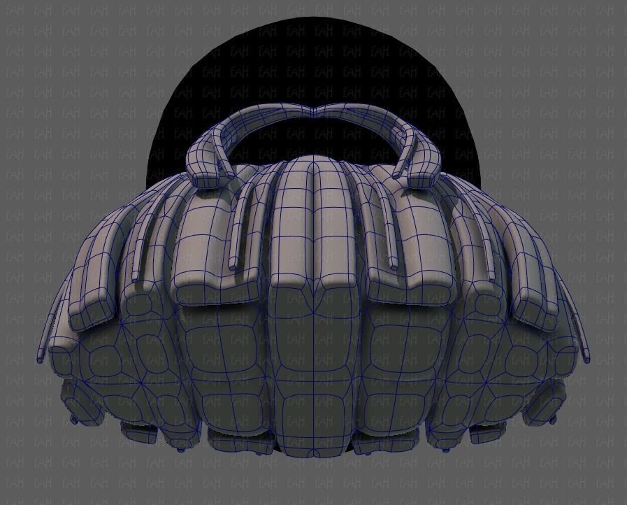 Beard V04 Low-poly 3D model_34