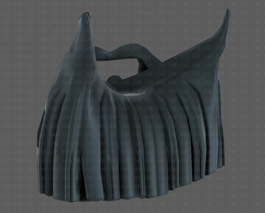 Beard V04 Low-poly 3D model_43