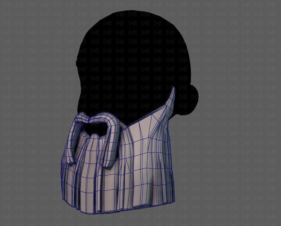 Beard V04 Low-poly 3D model_32