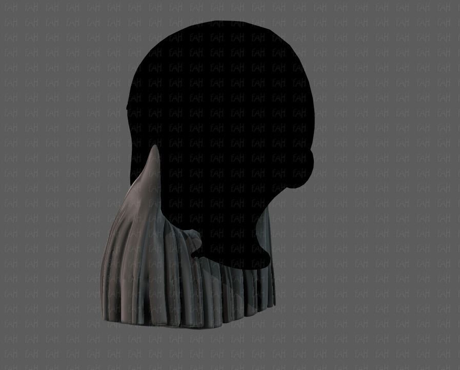 Beard V04 Low-poly 3D model_6