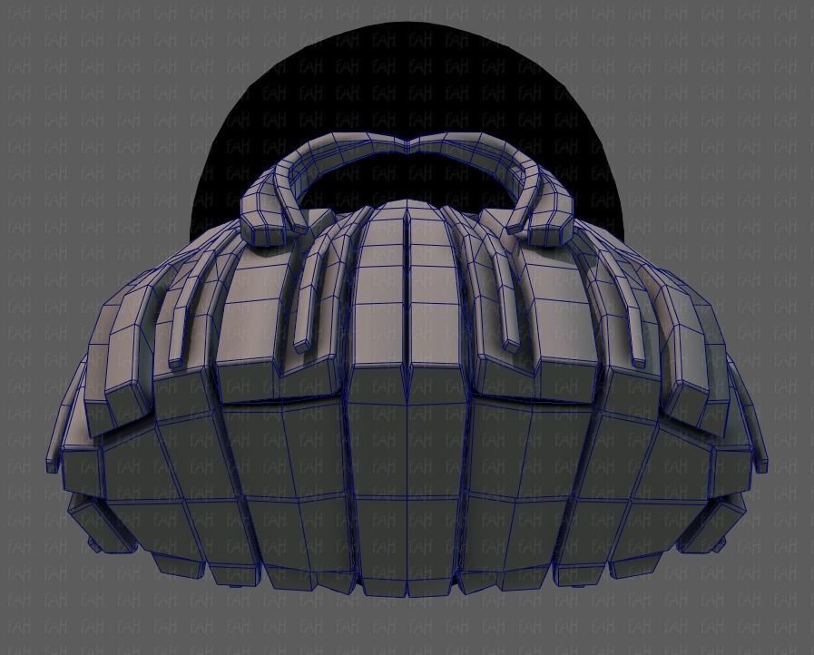 Beard V04 Low-poly 3D model_36