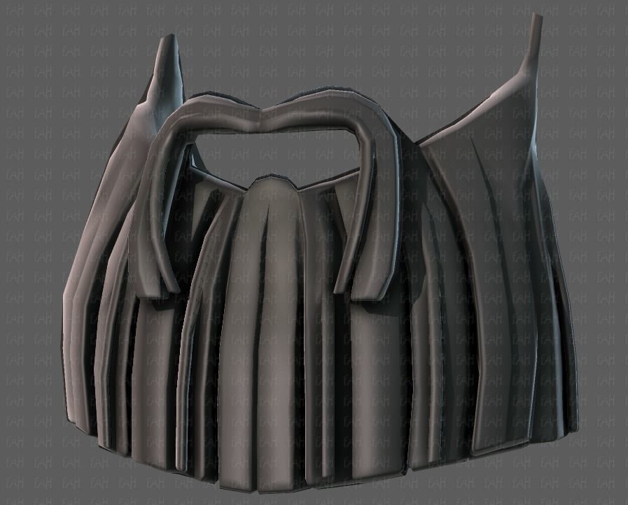 Beard V04 Low-poly 3D model_39