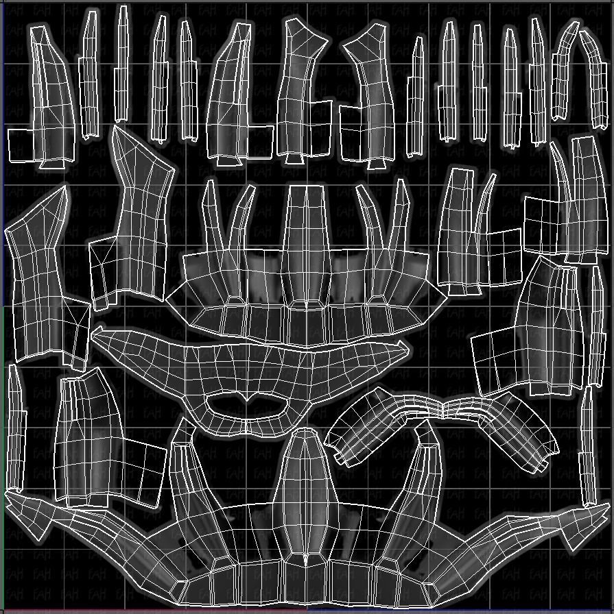 Beard V04 Low-poly 3D model_45