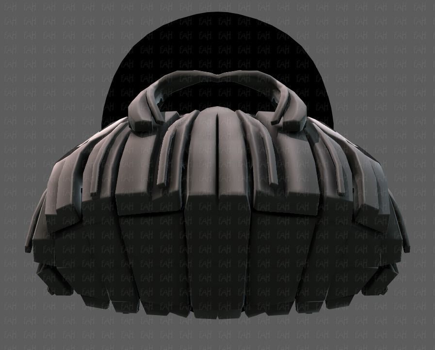 Beard V04 Low-poly 3D model_35