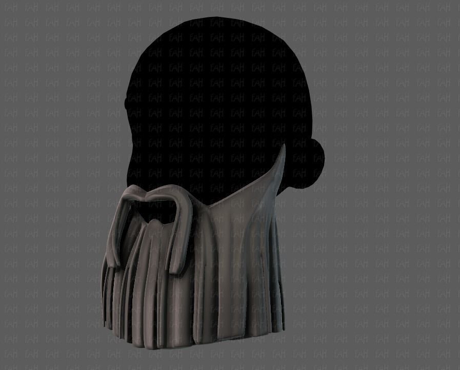 Beard V04 Low-poly 3D model_8