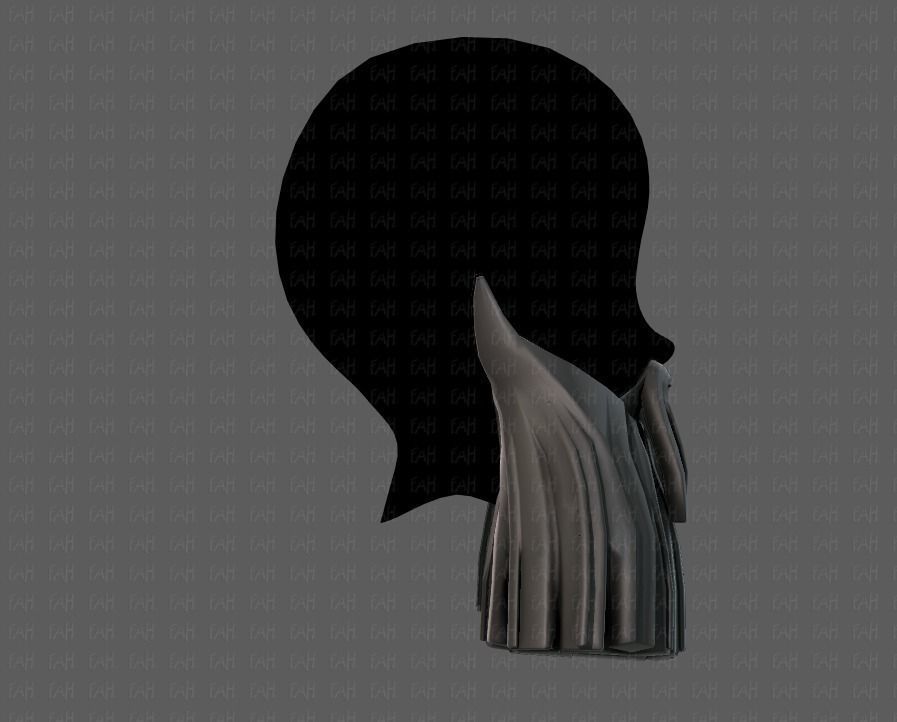 Beard V04 Low-poly 3D model_19