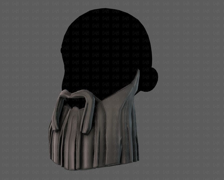 Beard V04 Low-poly 3D model_24