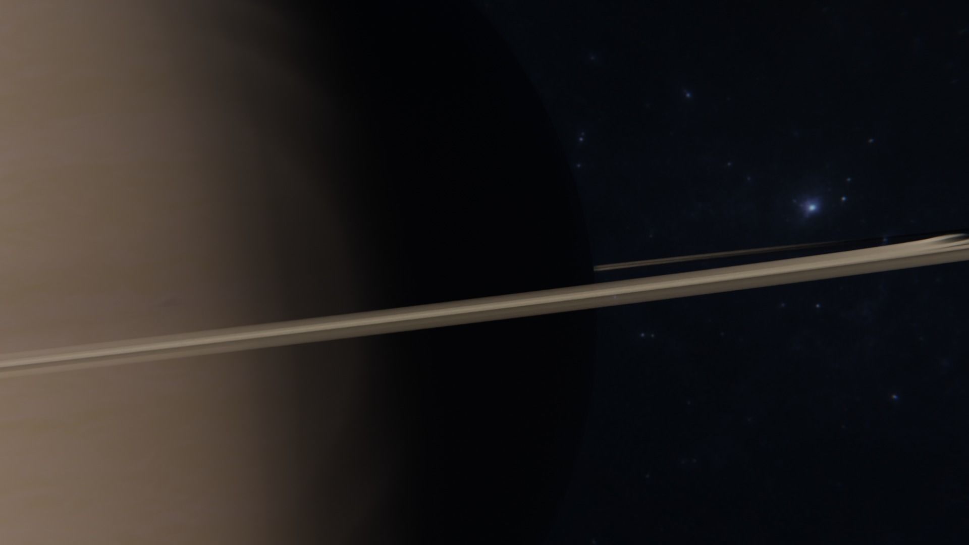Saturn With Photorealistic Rings and Atmosphere 3D model_3