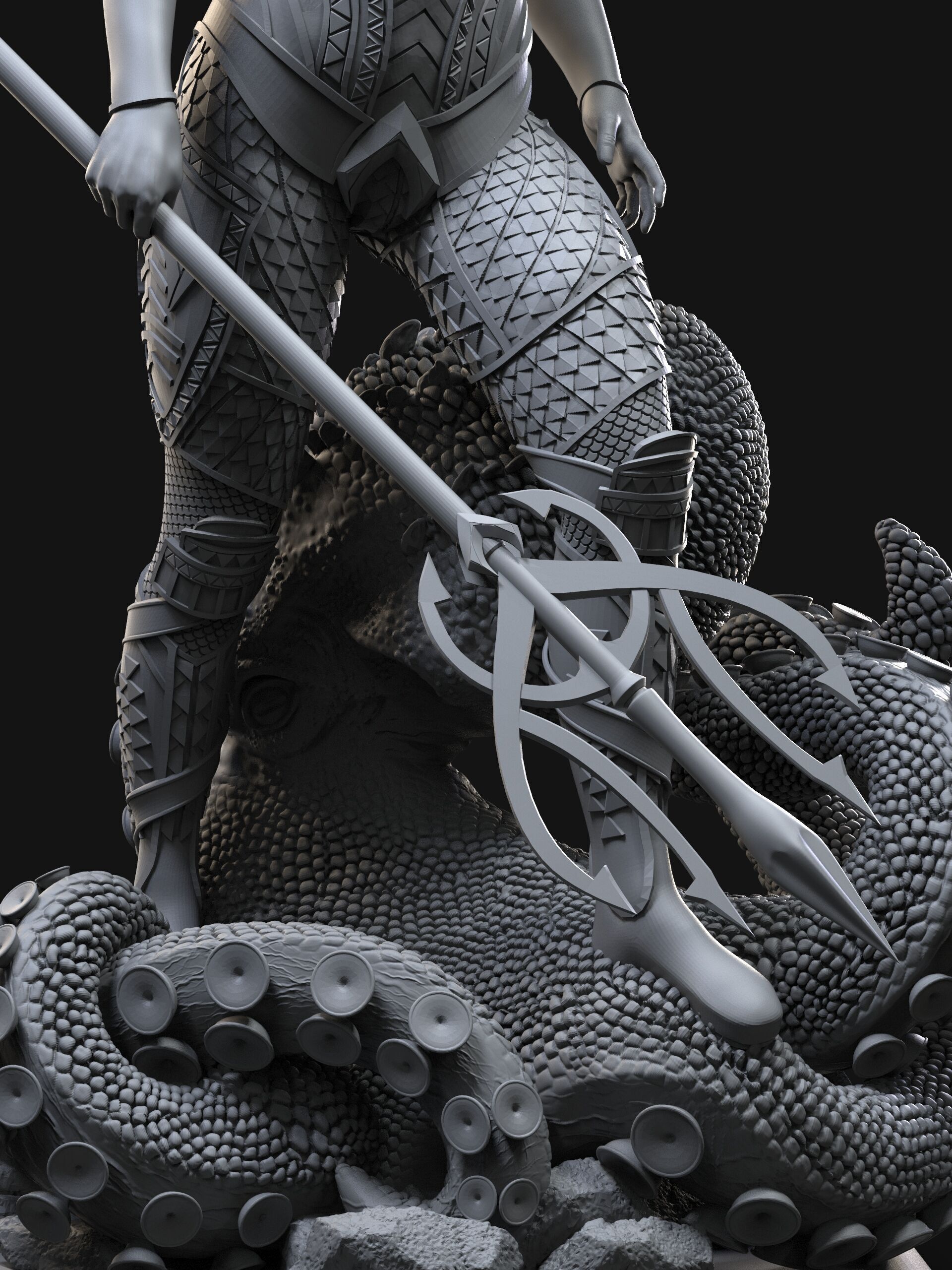 Queen Mera 3D print model_3