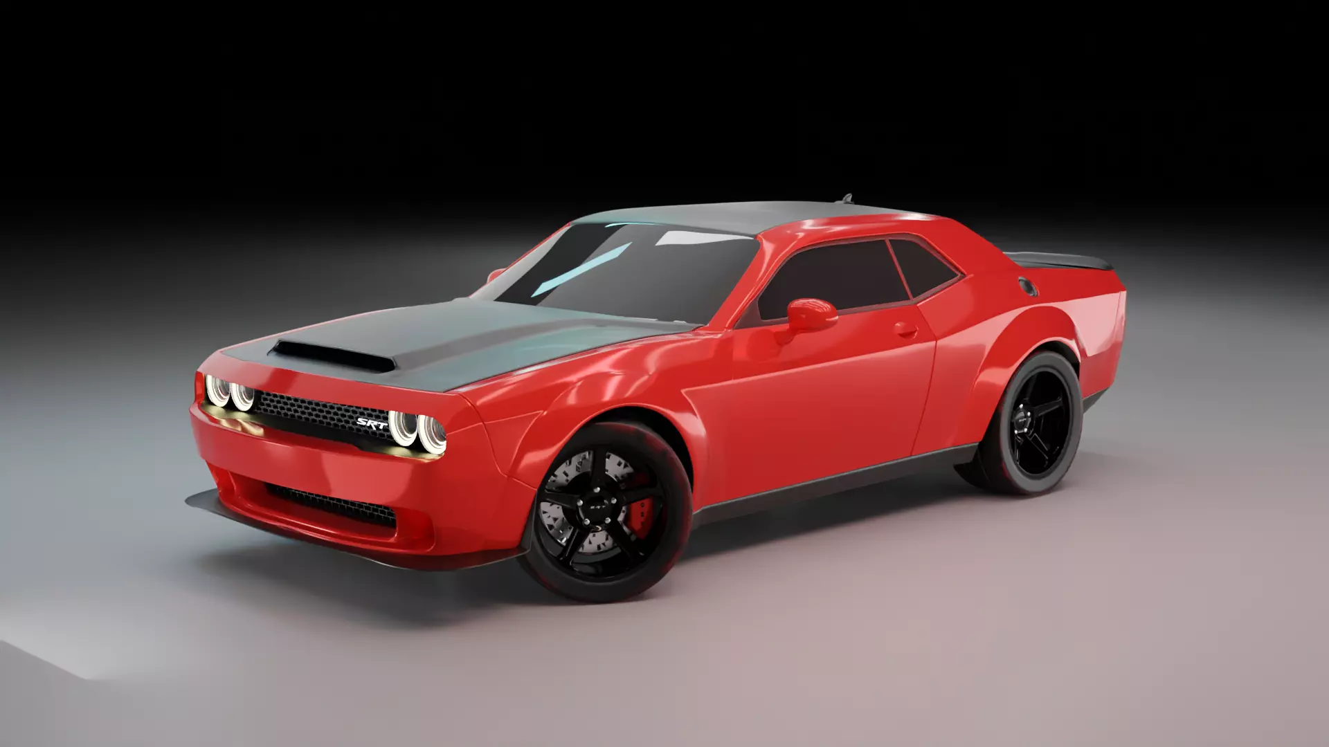 Dodge Challenger SRT Demon 3D model_0