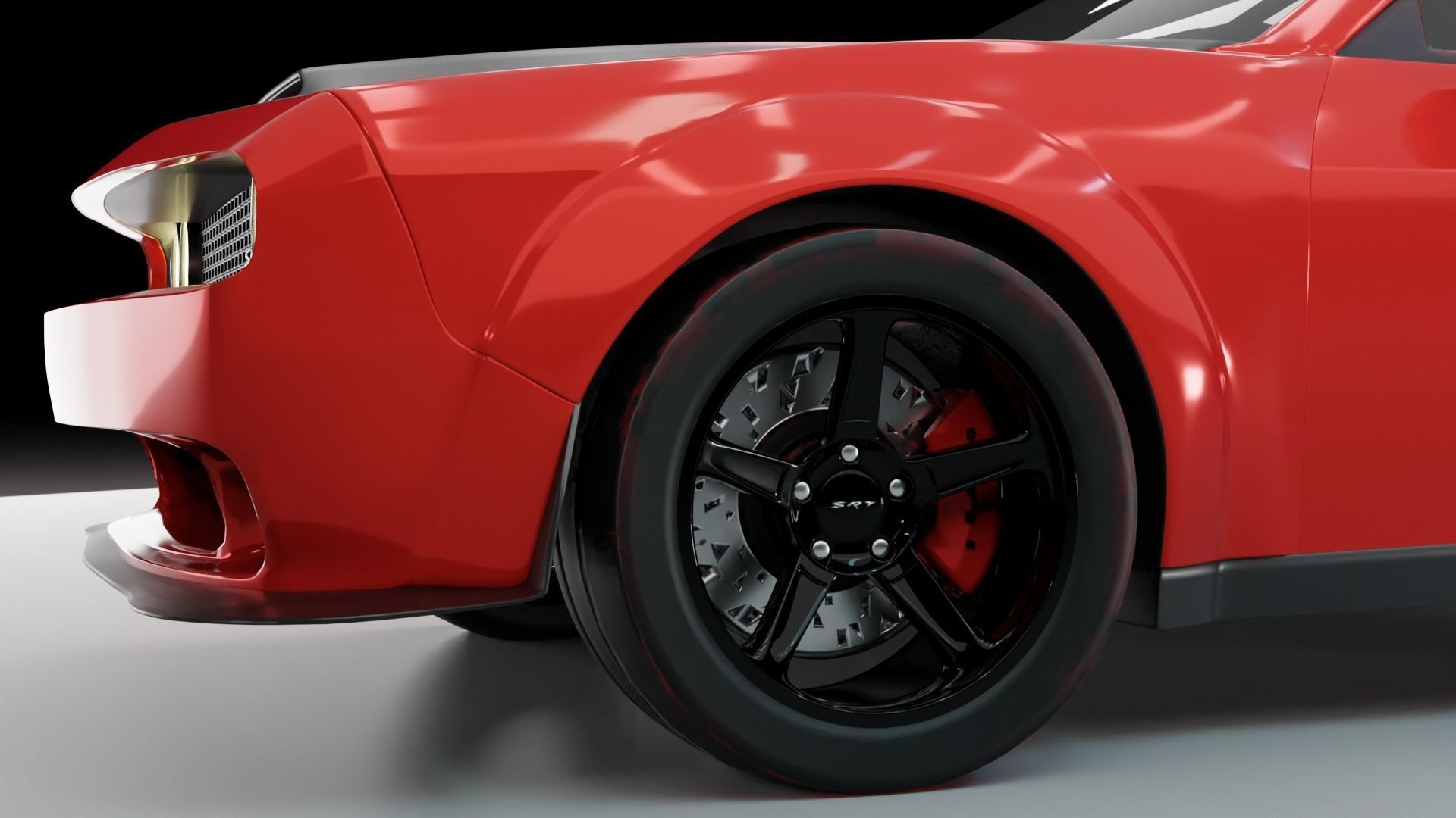 Dodge Challenger SRT Demon 3D model_3