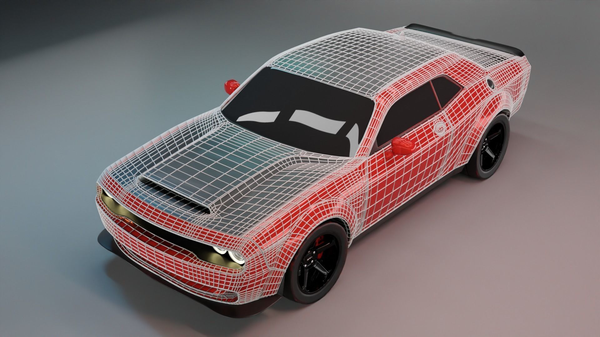 Dodge Challenger SRT Demon 3D model_5