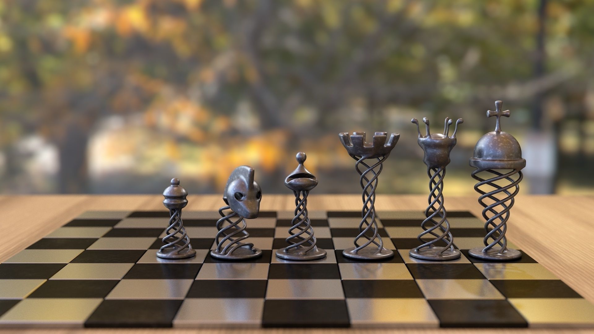 Chess Game 3D model_7