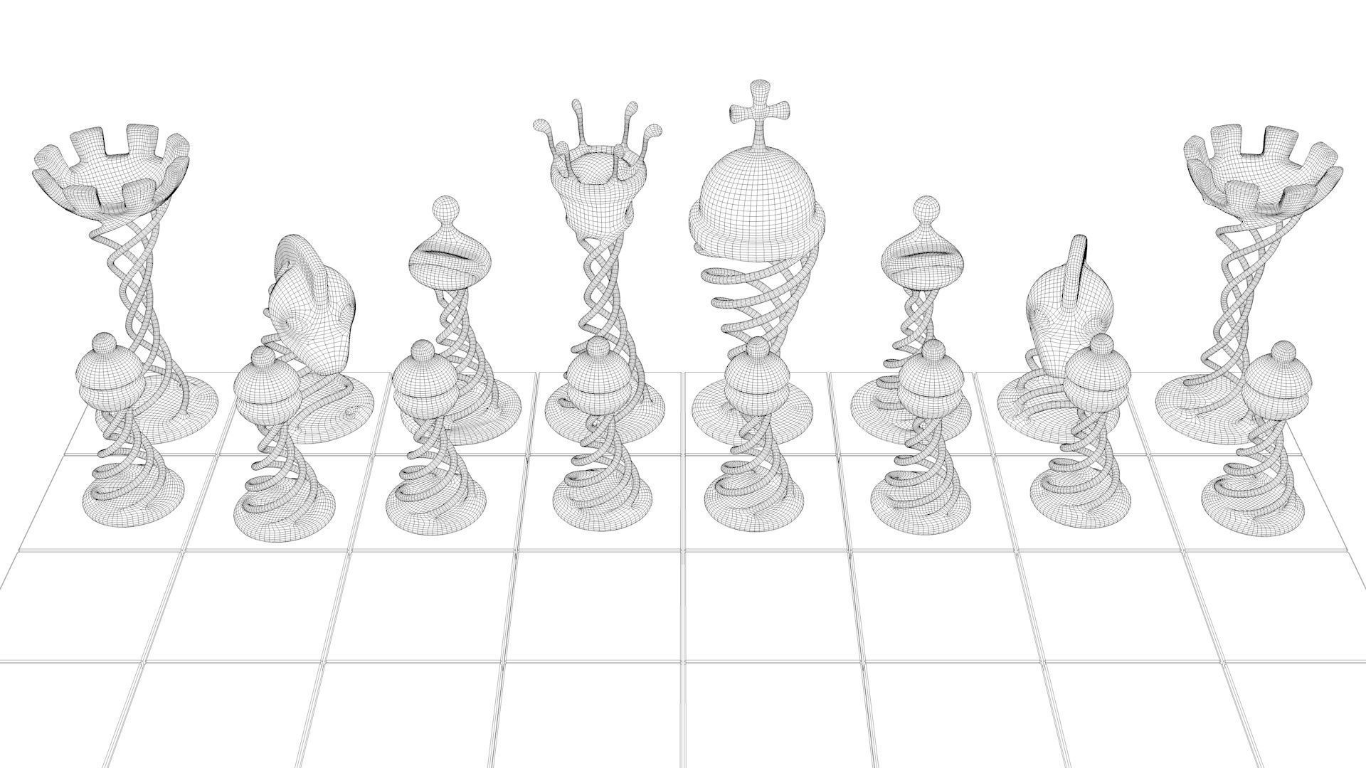 Chess Game 3D model_10