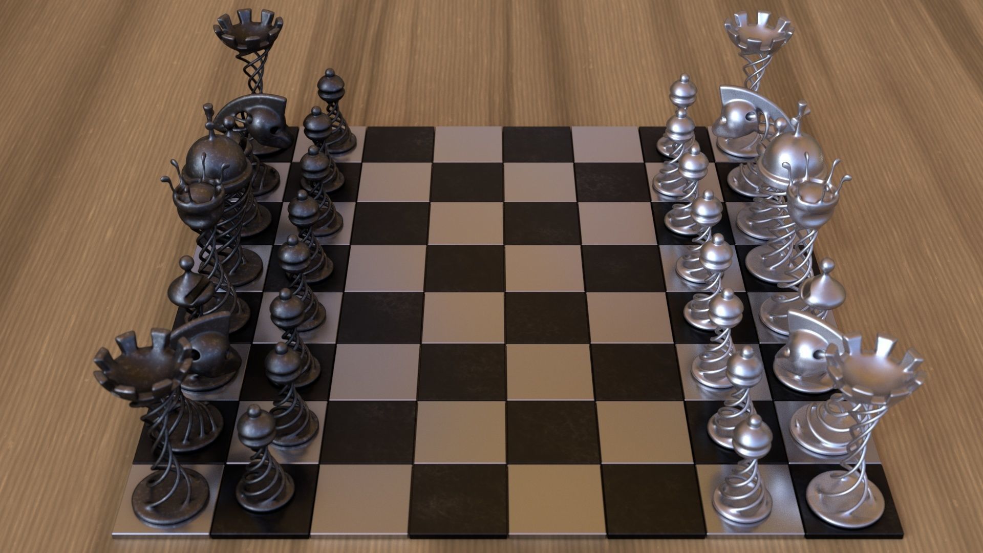 Chess Game 3D model_8