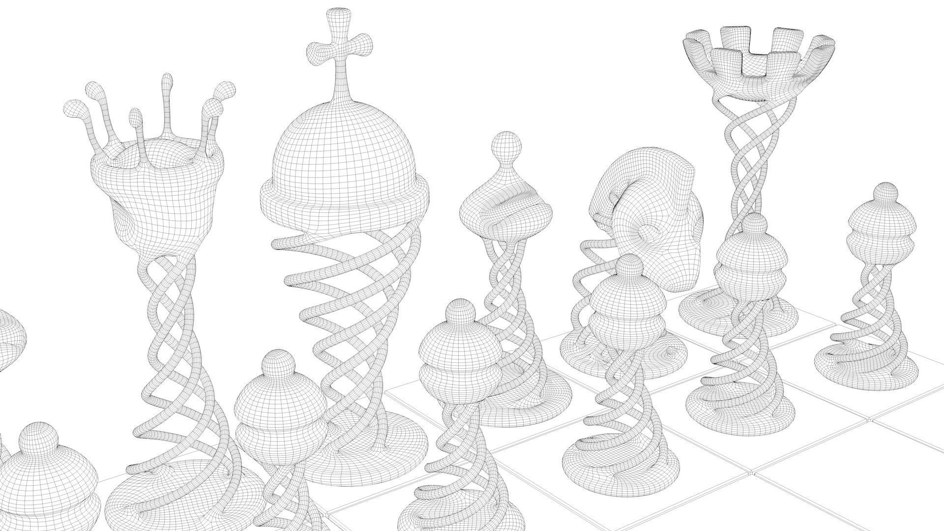 Chess Game 3D model_11