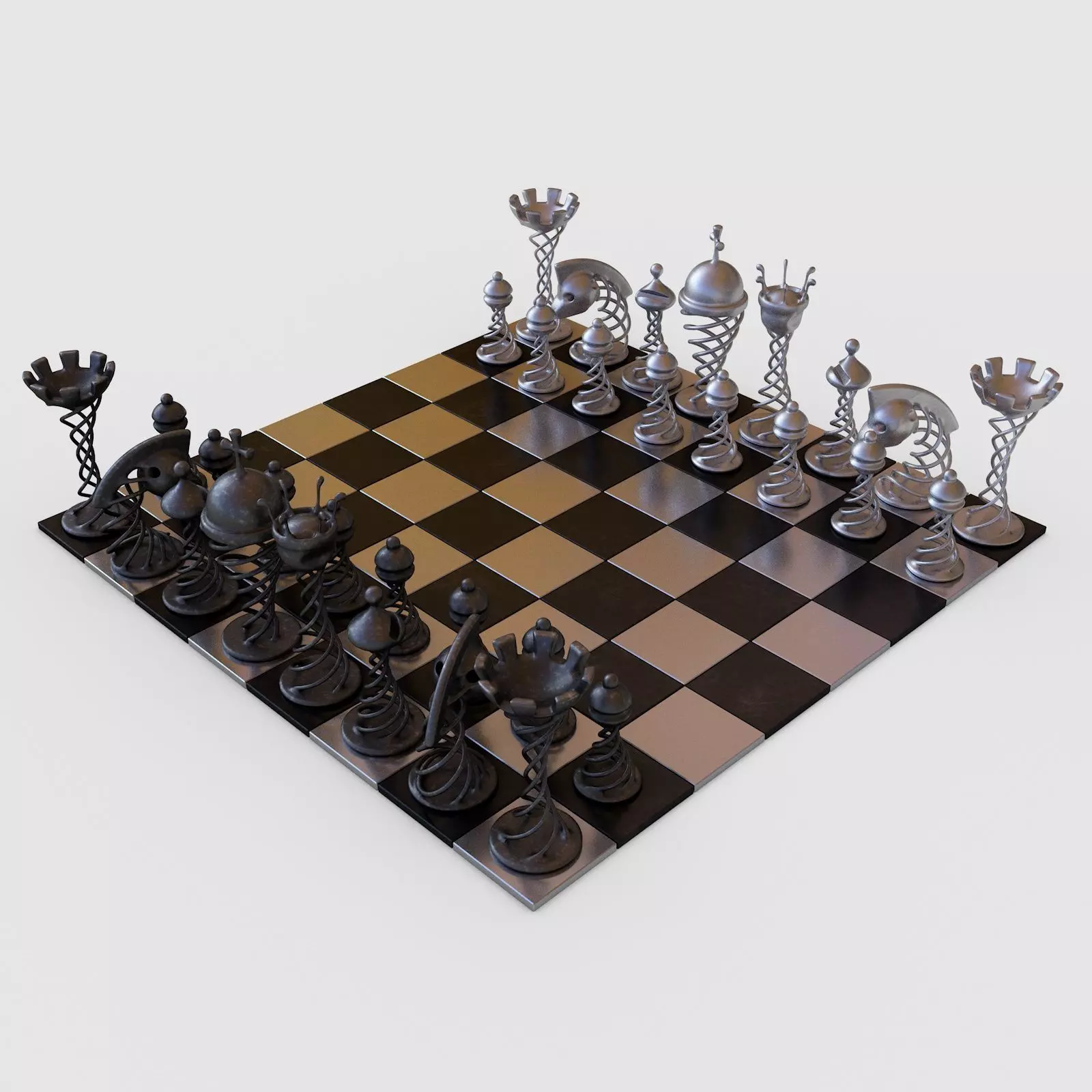 Chess Game 3D model_0