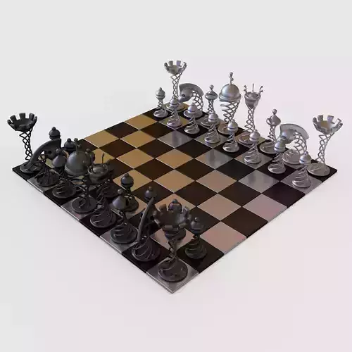 Chess Game 3D model