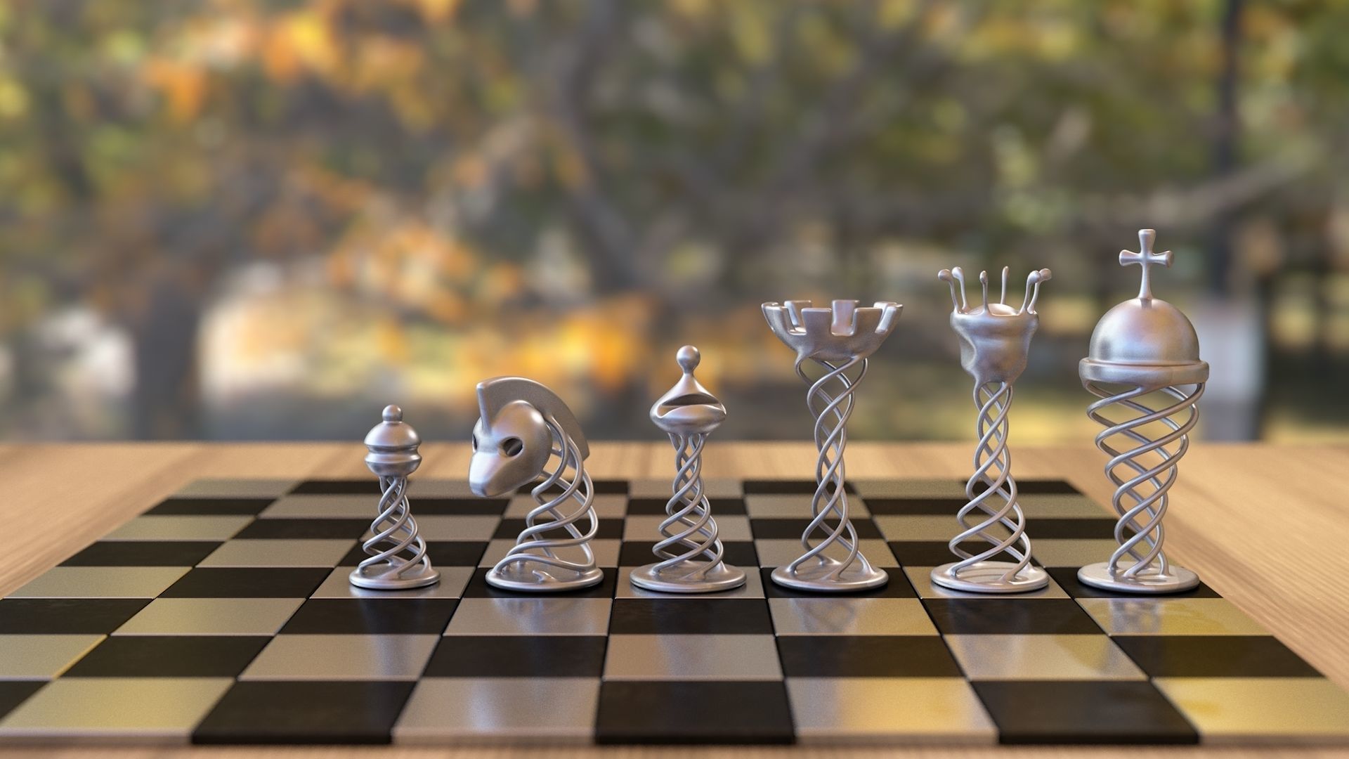 Chess Game 3D model_6