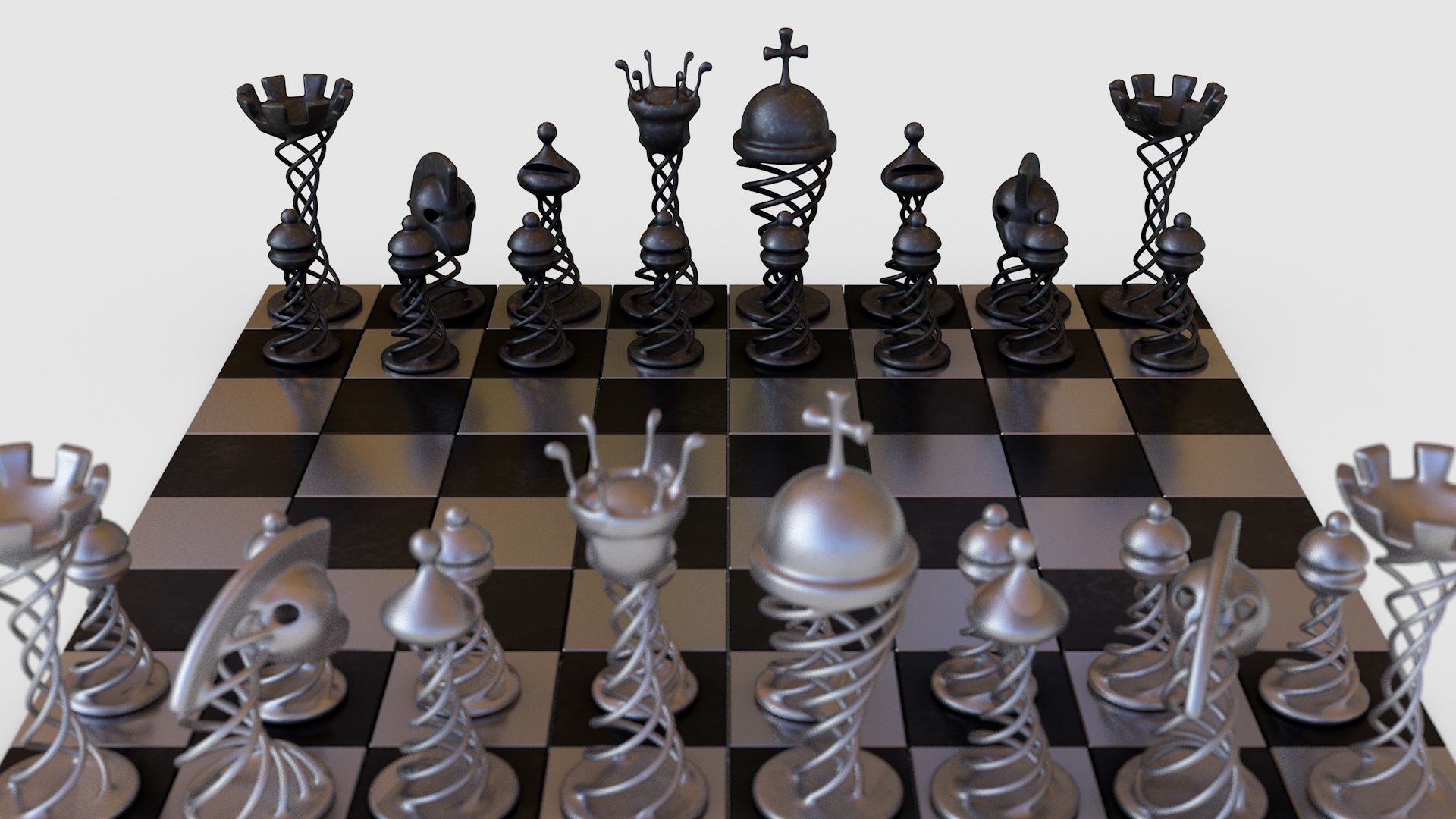 Chess Game 3D model_3